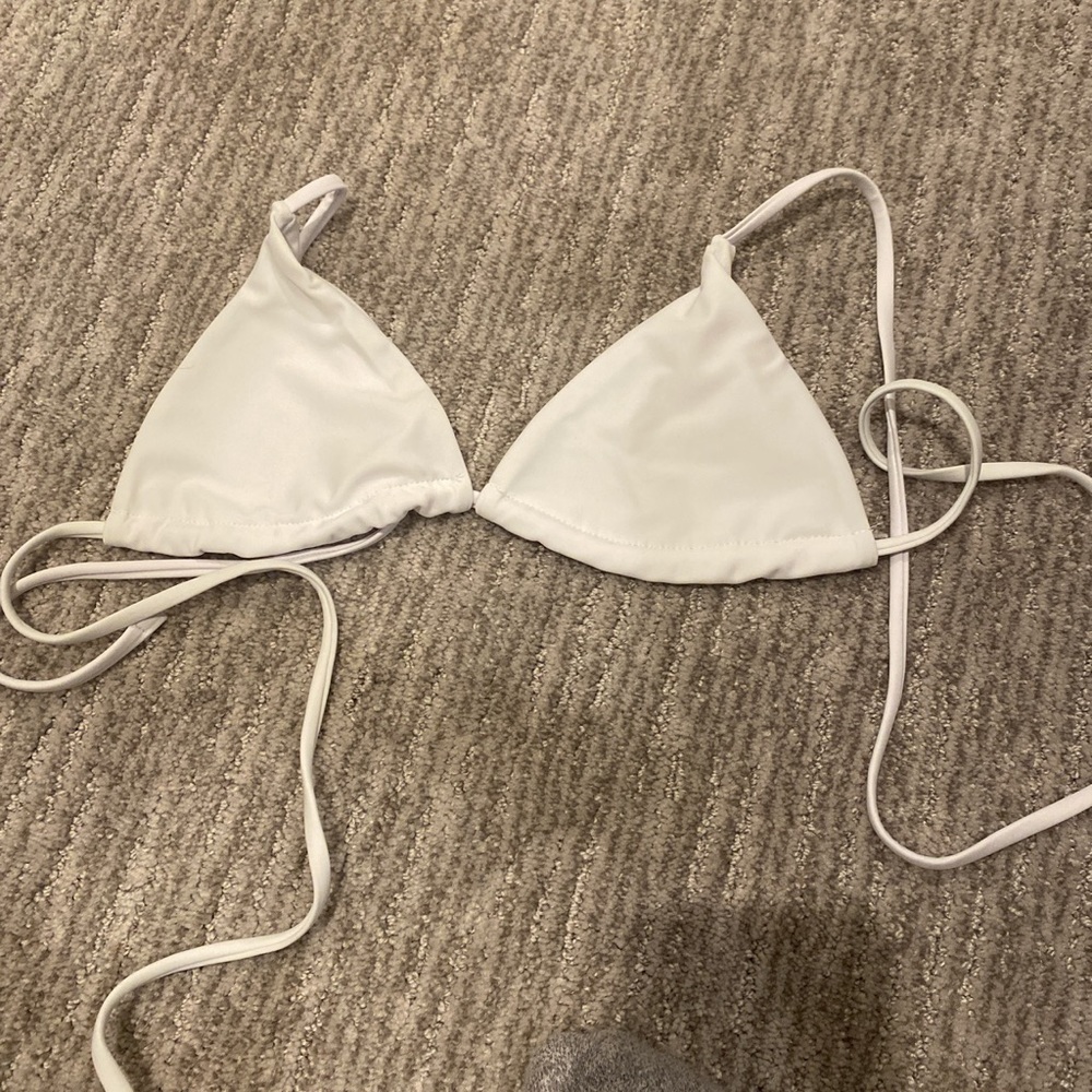 White bikini top